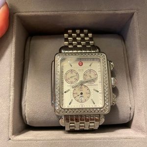 Michelle Deco XL Diamond Watch .67 Carat 120 Diamonds